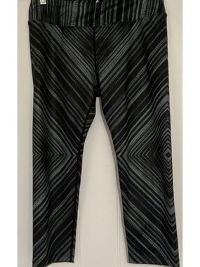 Prana Black and Gray Geometric Print Leggings